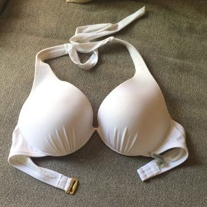 White bikini halter top